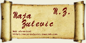 Maja Zulević vizit kartica
